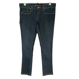 Odyn Denim Skinny Jeans Womens 27 Blue Med Wash Slim Fit Stretch Low Rise Casual
